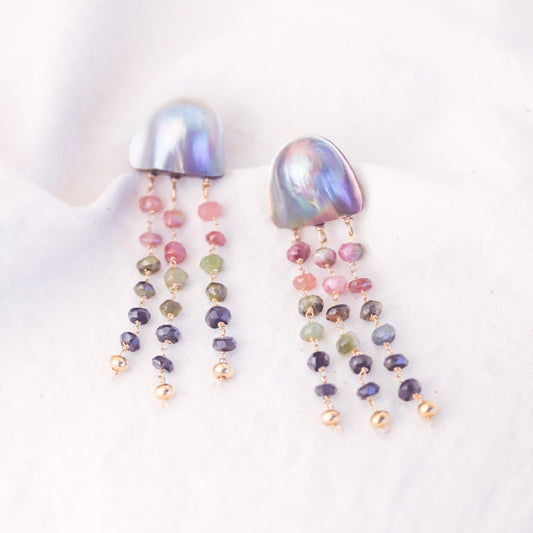 Long Jellyfish Earrings